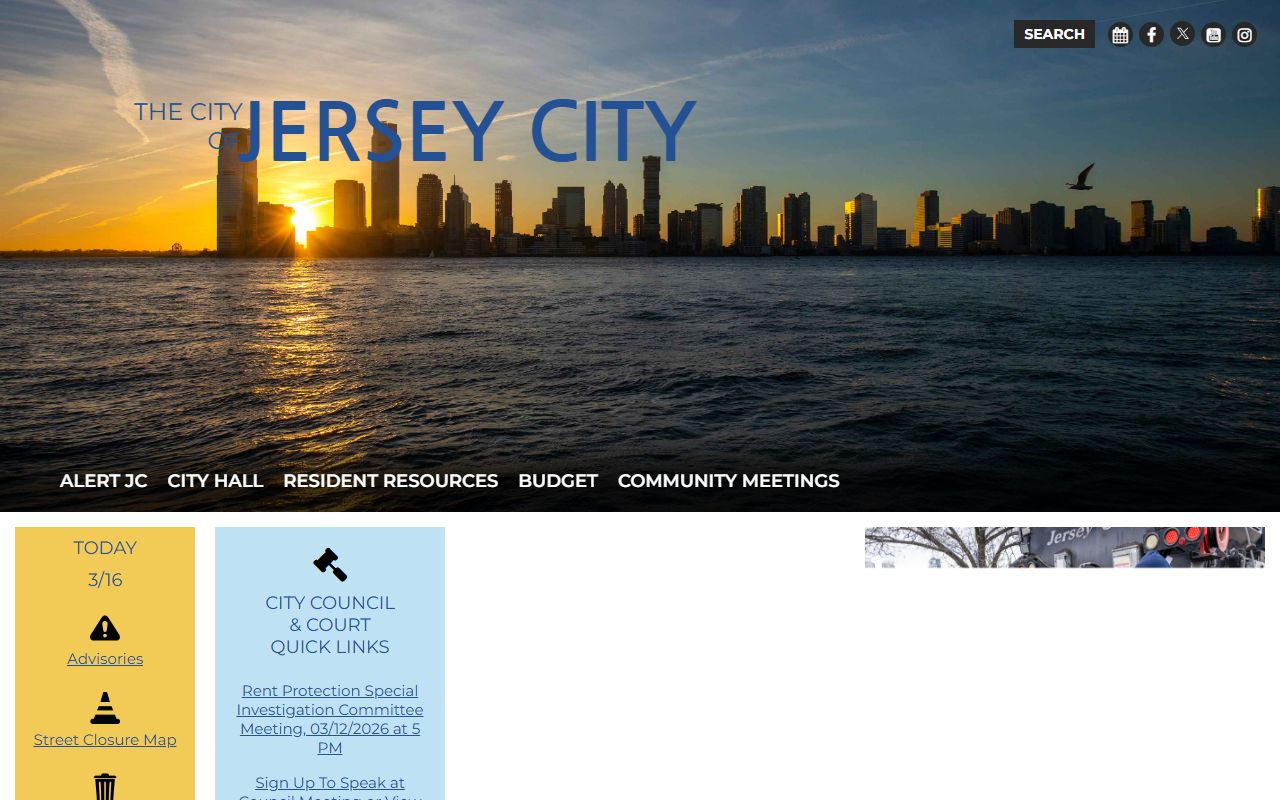 Jersey City portal for accessing Jersey City police records