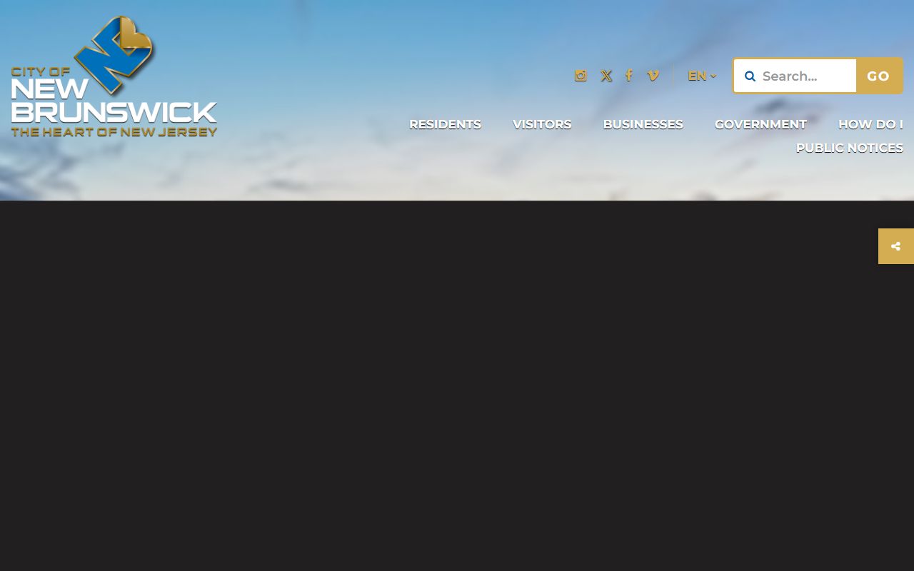 City of New Brunswick government website portal for police records requests