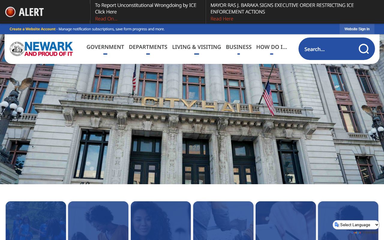 Newark city portal for accessing Newark police records