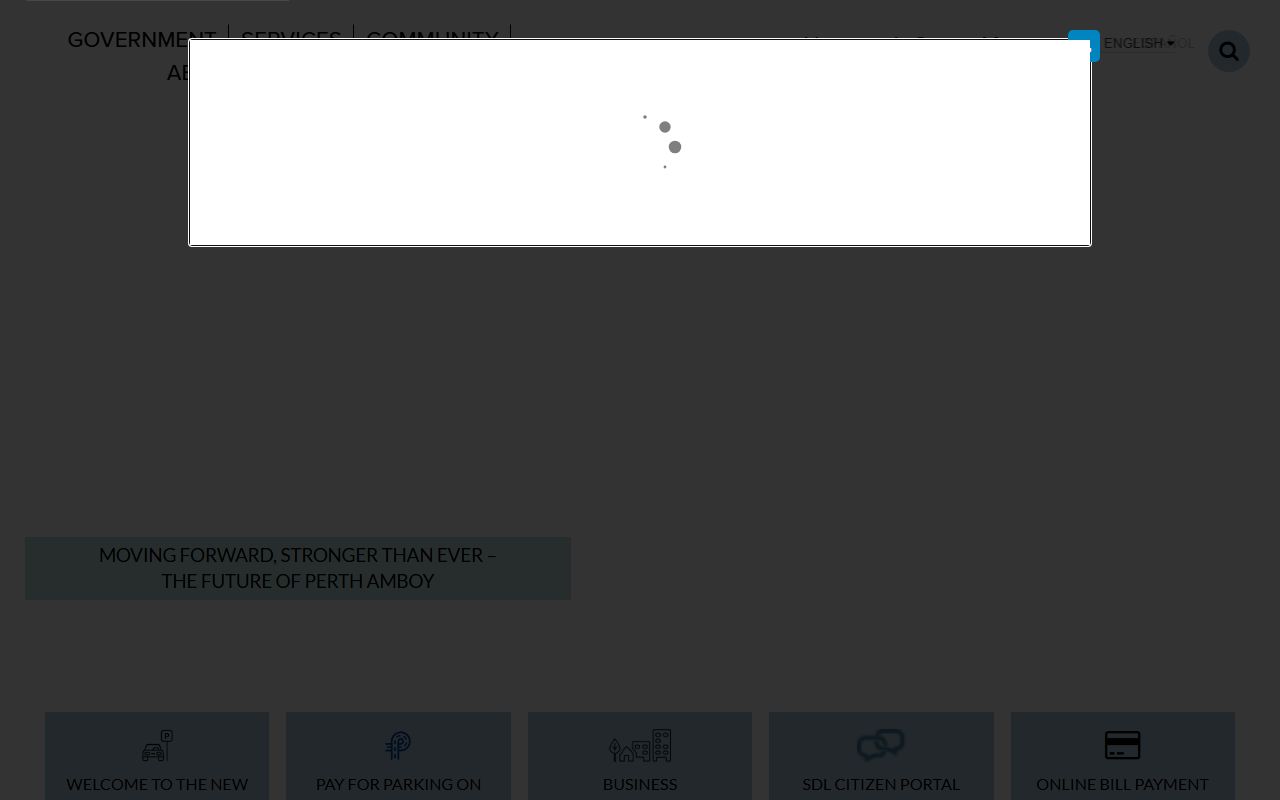 Perth Amboy city government website portal for police records access