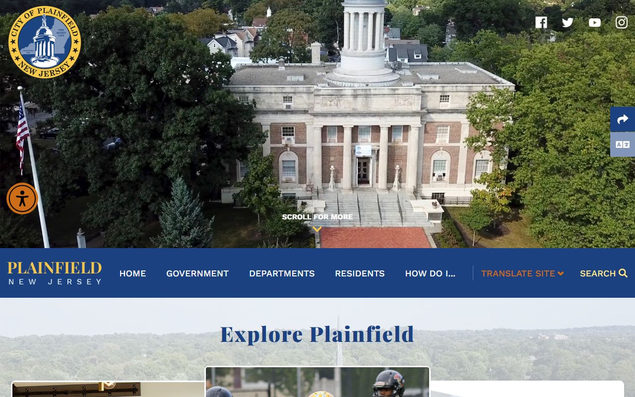 City of Plainfield government website portal for police records requests