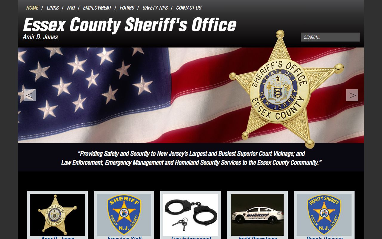 Essex County Sheriff website for police records