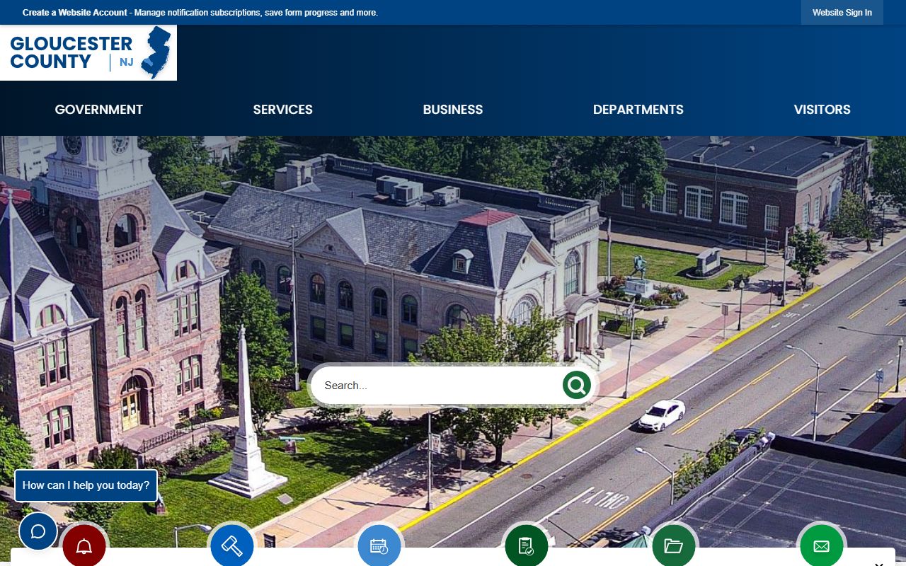Gloucester County government portal for police records