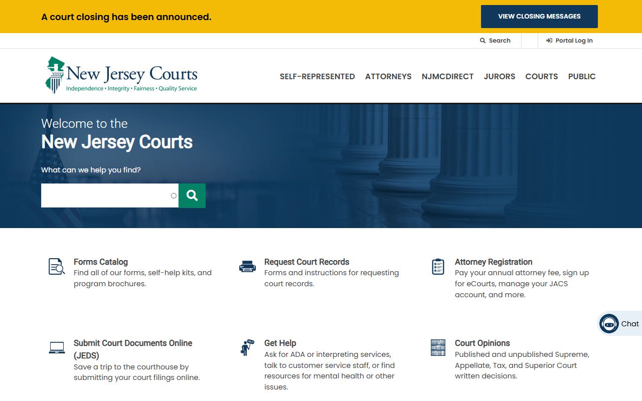 Court records portal for Mercer County police records and case searches