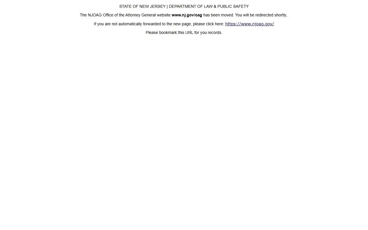 New Jersey Office of Attorney General for police records oversight